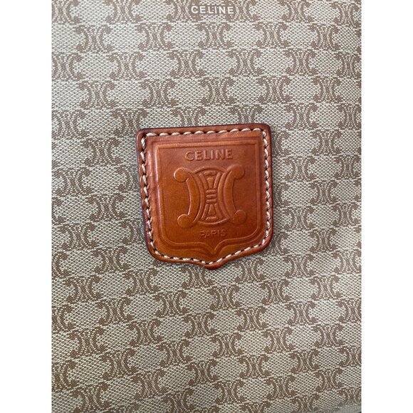 Vintage Céline Macadam Duffle Bag Large Travel Boston Weekender 45cm Unisex - Picture 13 of 16